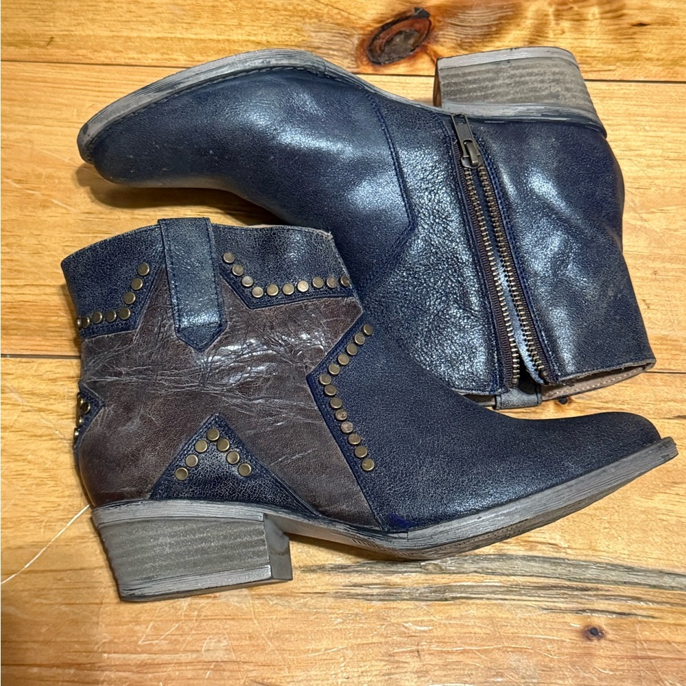 Studded Star Ankle Boots
